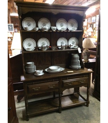 Wood Open China Cupboard/Hutch